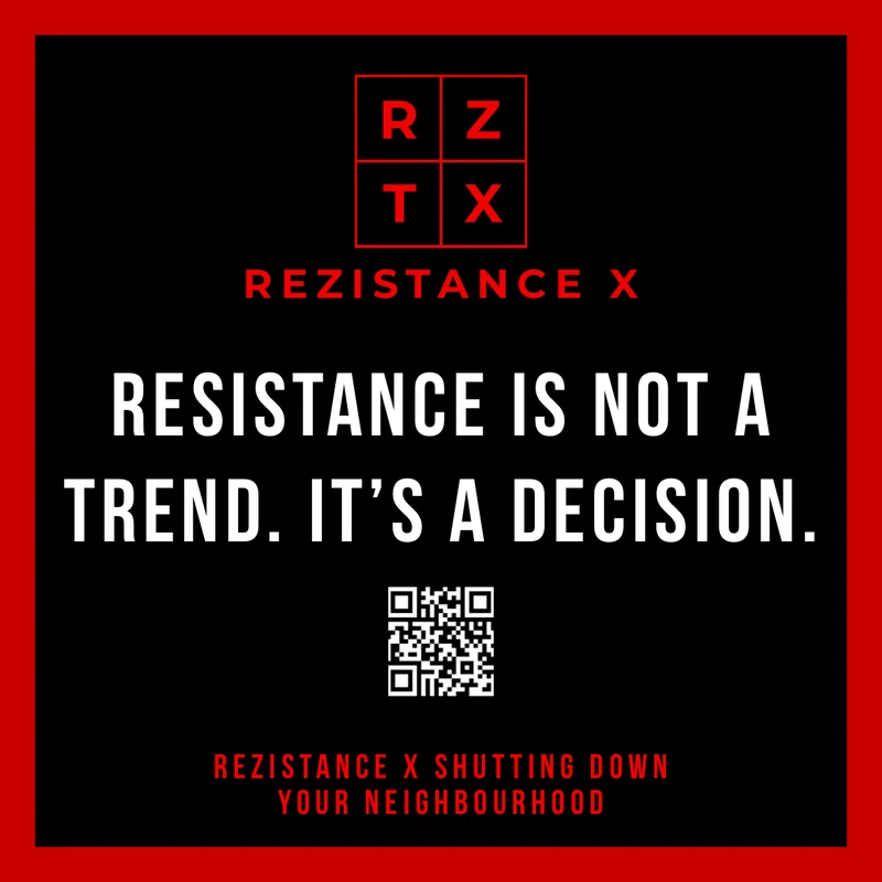 Resistance is not a trend. It's a decision.