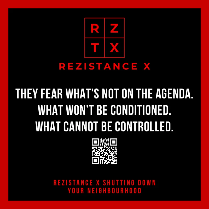 They fear what's not on the agenda. What won't be conditioned. What cannot be controlled.