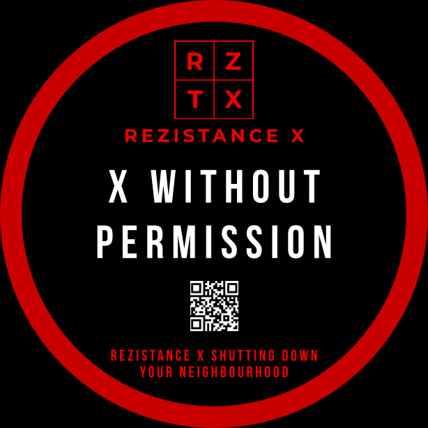 X without permission. — Round Rezistance Signal